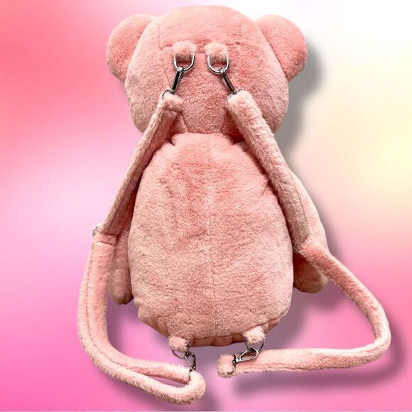 Widow x Dolls Kill oversize plush Emo Teddybear backpack. RARE. Not sold online - Picture 4 of 9